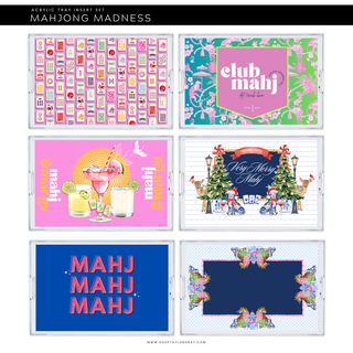 Acrylic Tray MAHJONG MADNESS insert set of 10-Trays-[product_category]-Whatsoever Things