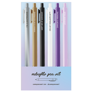 Midnights Six Pen Set-Office Supplies-[product_category]-Whatsoever Things