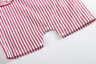 Red Striped Crawfish Smocked Shortalls-Baby & Kids Clothing-[product_category]-Whatsoever Things
