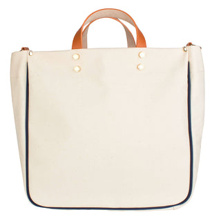 "Codie" Sailor Canvas Tote with Leather Accents-[product_category]-Whatsoever Things