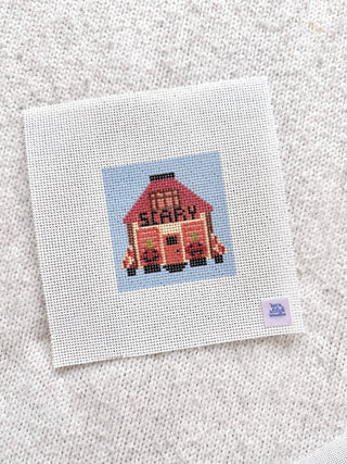 Halloween Mini Shop Hand-Painted Needlepoint Canvas