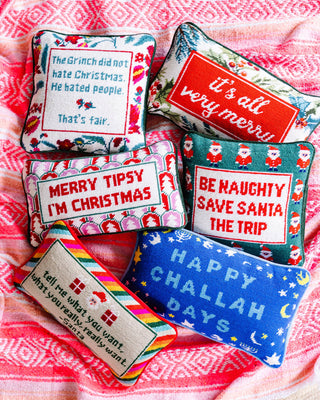 Go Find Less Needlepoint Pillow-Pillows-[product_category]-Whatsoever Things