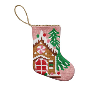 Gingerbread House Embroidered Mini Stocking-[product_category]-Whatsoever Things