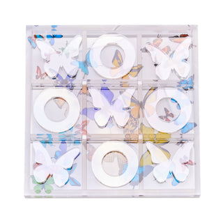 Acrylic Tic-Tac-Toe Game, Butterfly