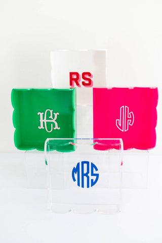 Acrylic Scalloped Catchall Tray, Tabletop Decor for Home-Trays-[product_category]-Whatsoever Things