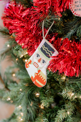 Nutcracker Embroidered Mini Stocking
