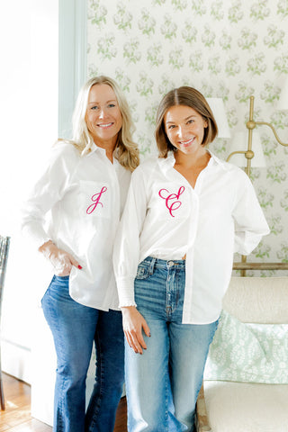 WST x EHC Smocked Boyfriend Shirt-Women's Long Sleeves-[product_category]-Whatsoever Things