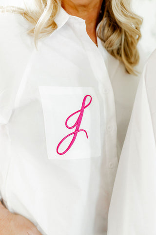 WST x EHC Smocked Boyfriend Shirt-Women's Long Sleeves-[product_category]-Whatsoever Things