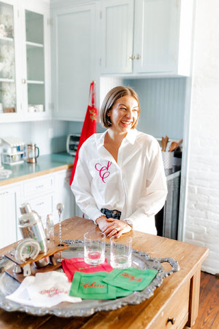 WST x EHC Christmas Linen Cocktail Napkins-Napkins-[product_category]-Whatsoever Things