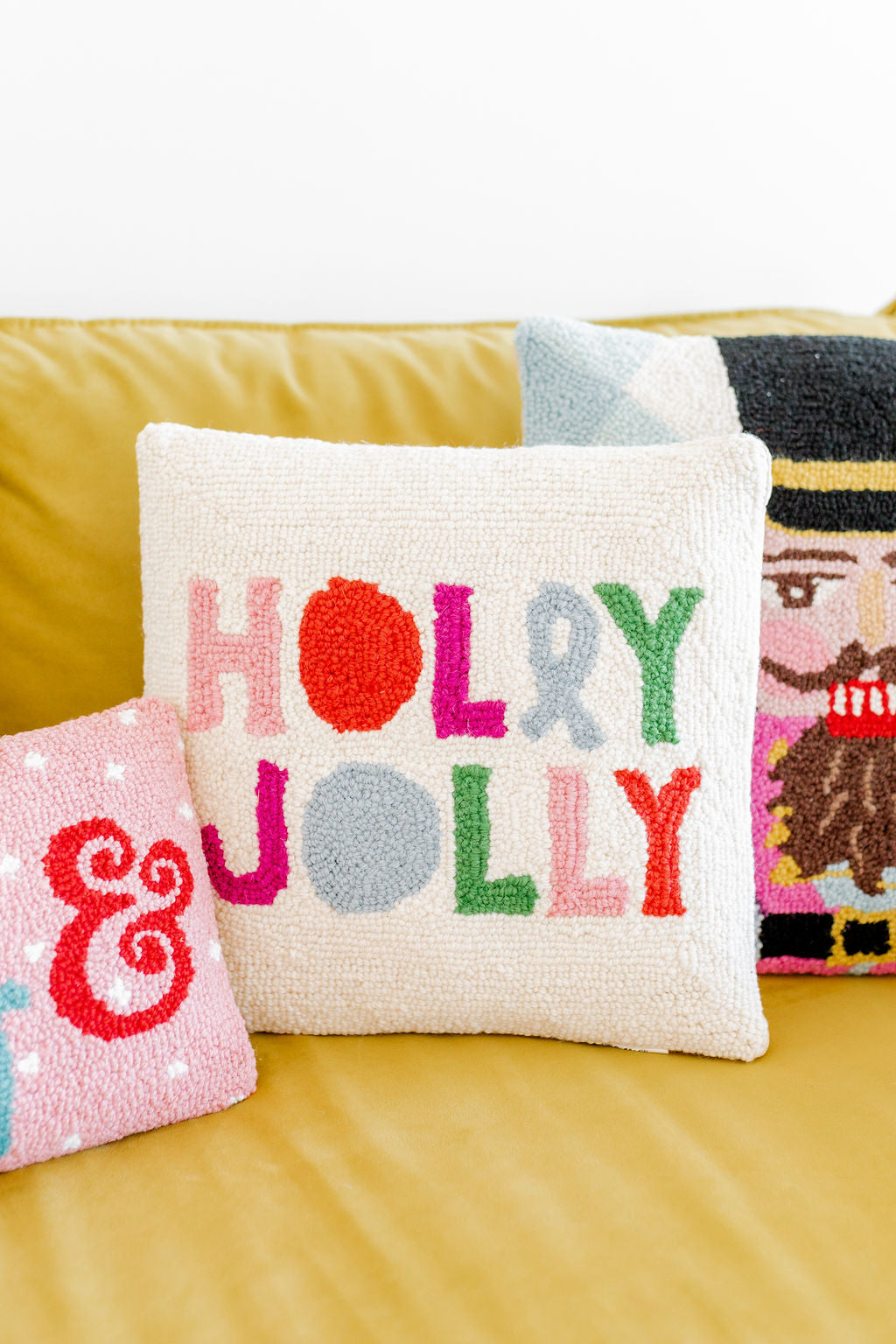 Holly Jolly Hook Pillow