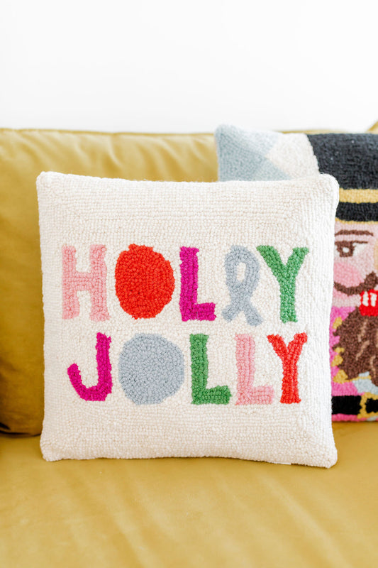 Holly Jolly Hook Pillow