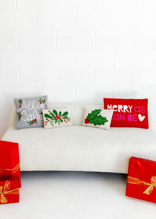 Holly Hook Pillow-Throw Pillows-[product_category]-Whatsoever Things