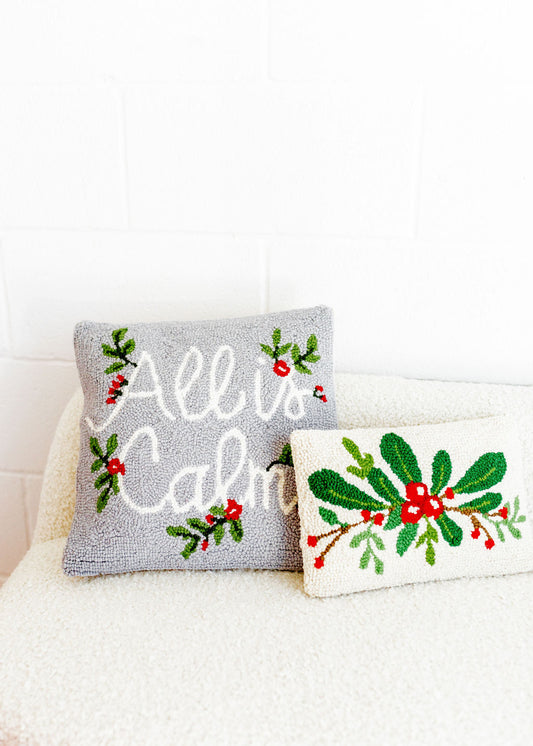 All Is Calm Hook Pillow