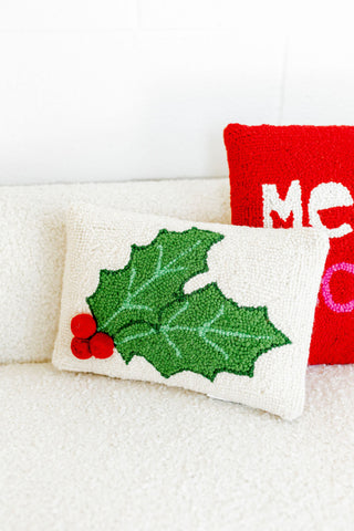 Holly Hook Pillow-Throw Pillows-[product_category]-Whatsoever Things