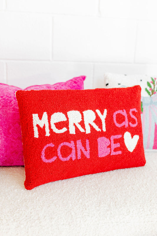 Merry As Can Be Hook Pillow-Throw Pillows-[product_category]-Whatsoever Things