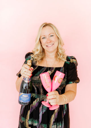 Pink Acrylic Champagne Flute-Drinkware-[product_category]-Whatsoever Things