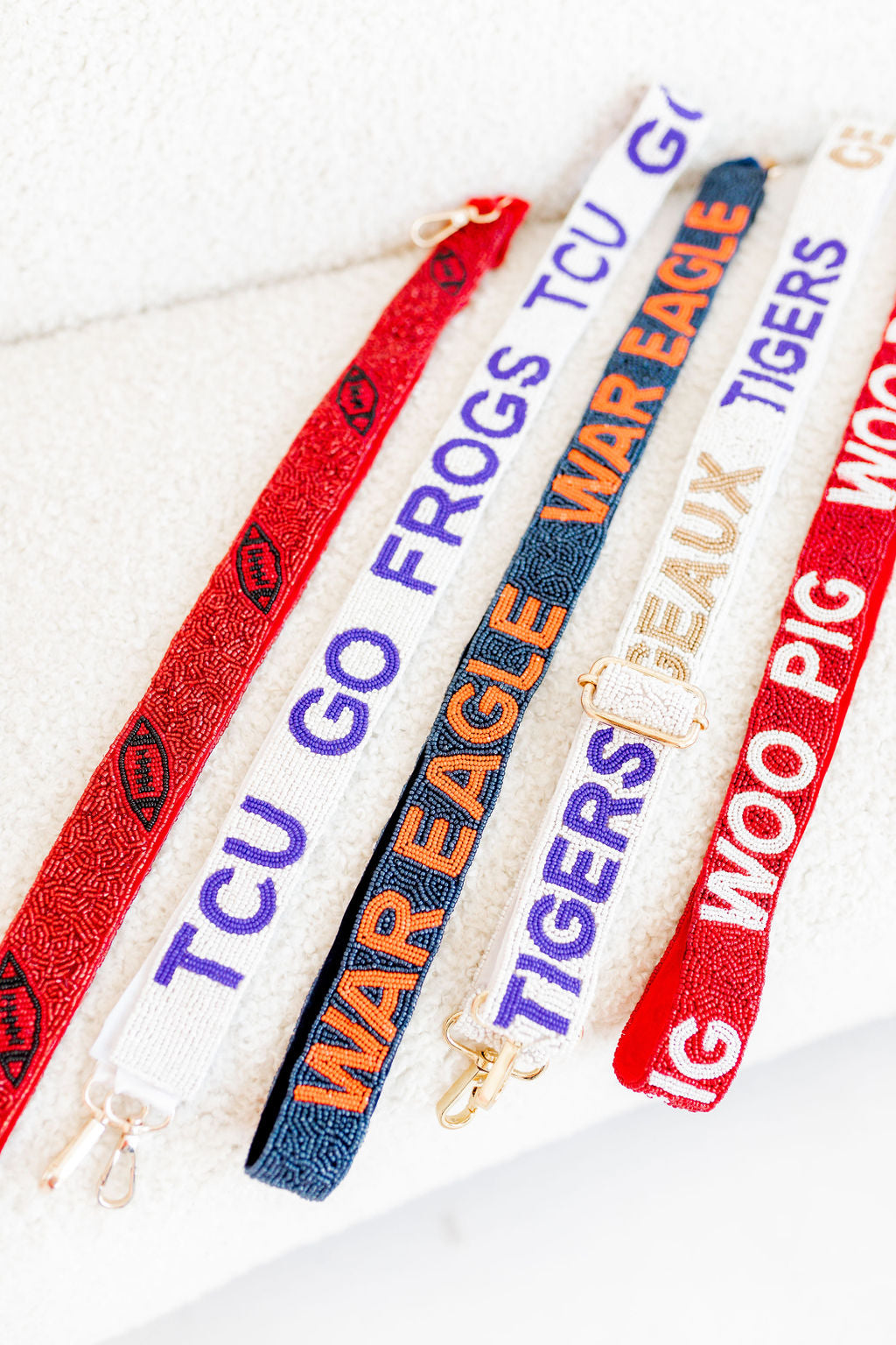 Beaded Bag Strap - Game Day!