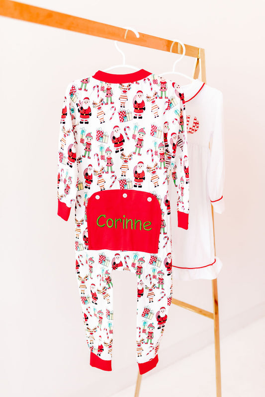 Kids Faux Flap Christmas Pajamas