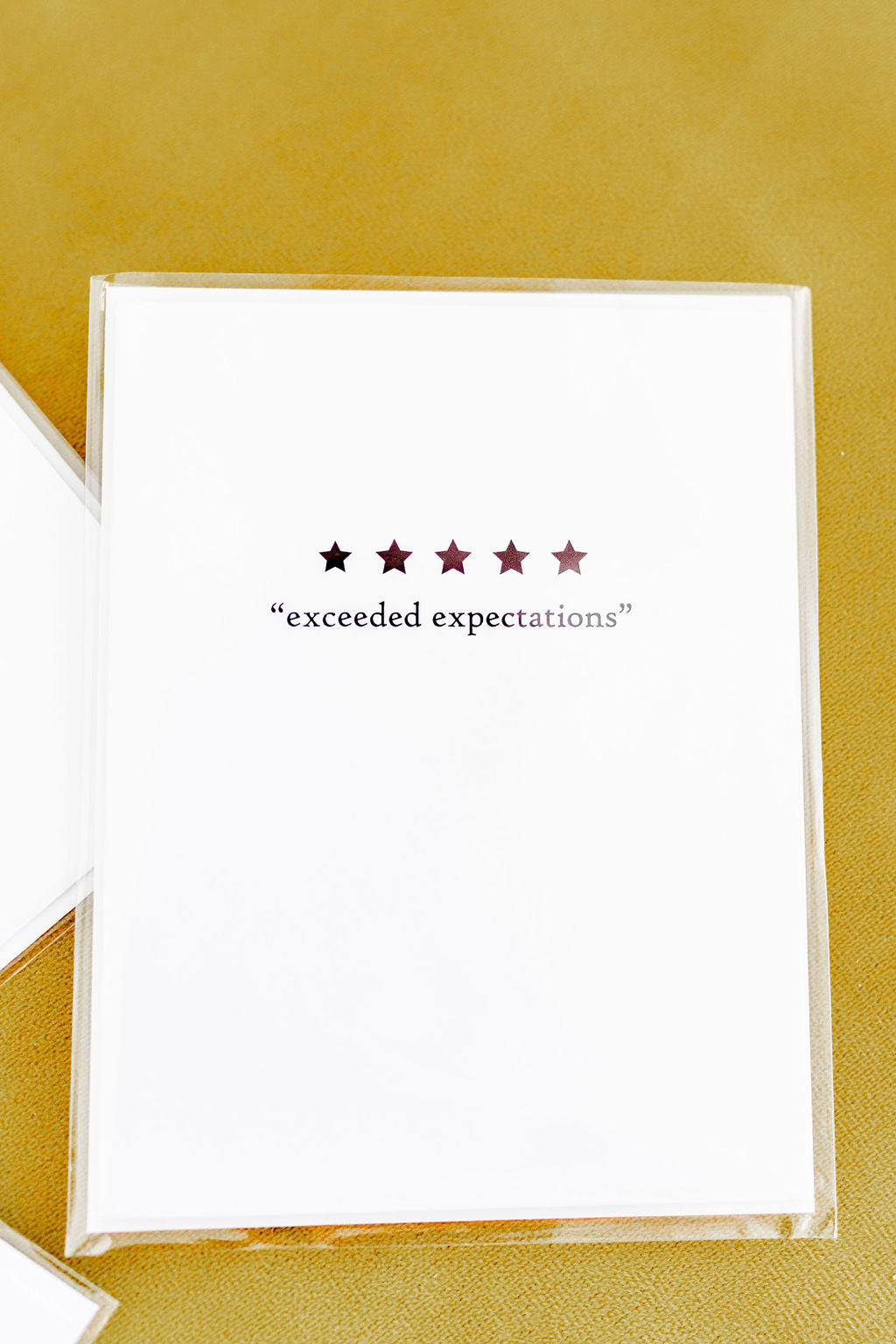 'Exceeded Expectations' Greeting Card
