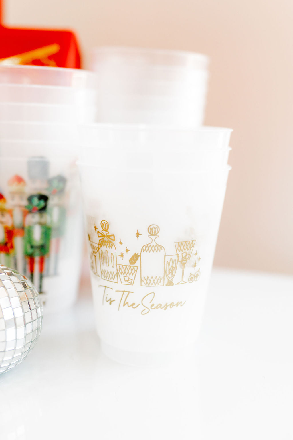 'Tis the Season' Shatterproof Cups, Set of 10