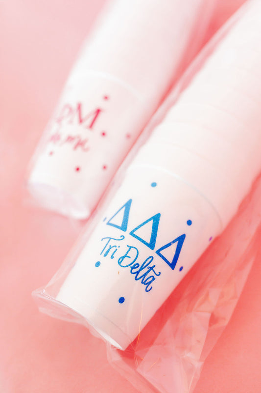 Tri Delta Sorority Styrofoam Cups