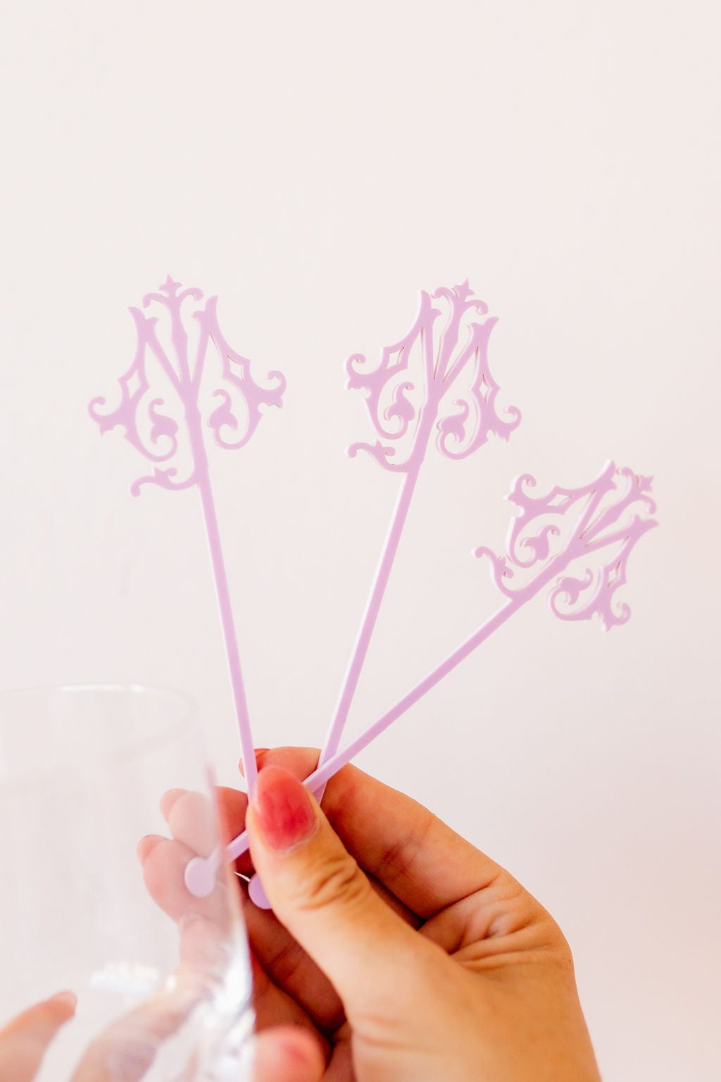 Custom Acrylic Cocktail Swizzle Sticks, Set of 10