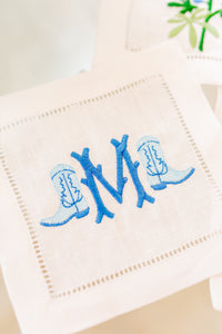 Texas Embroidered Cocktail Napkins
