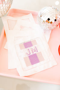 Custom Logo Embroidered Cocktail Napkins