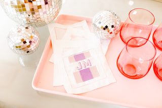 Custom Logo Embroidered Cocktail Napkins-Napkins-[product_category]-Whatsoever Things