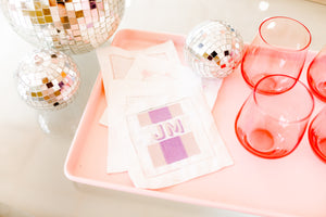 Custom Logo Embroidered Cocktail Napkins