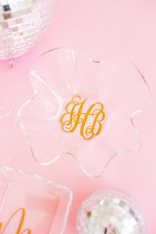 Wavy Acrylic Bowl-Decor-[product_category]-Whatsoever Things