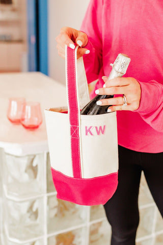 Canvas Embroidered Wine Bag-Drinkware-[product_category]-Whatsoever Things