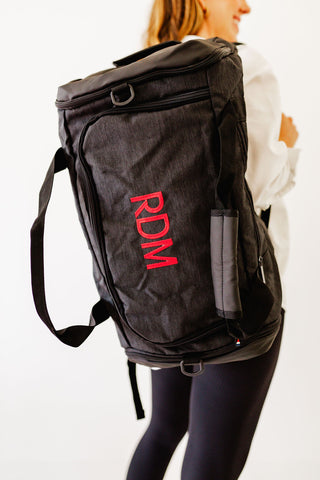 Dark Grey Weekender Duffle-Bags-[product_category]-Whatsoever Things