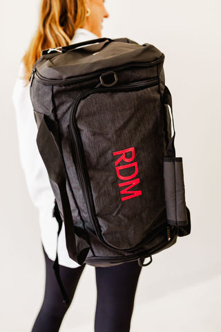 Dark Grey Weekender Duffle-Bags-[product_category]-Whatsoever Things