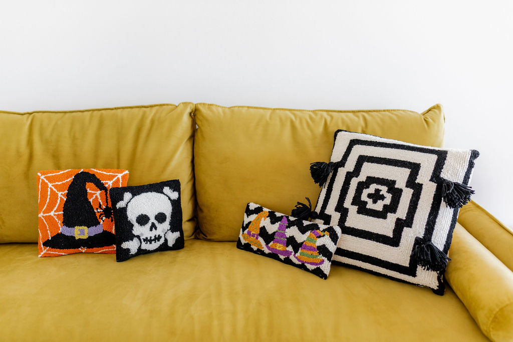 Skull & Crossbones Hook Pillow-Throw Pillows-[product_category]-Whatsoever Things