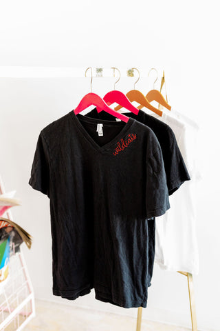 Short Sleeve Unisex V-Neck-Women's Short Sleeves-[product_category]-Whatsoever Things