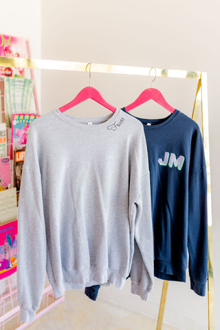 Embroidered Sweatshirt (Adult Sizes)-Women's Sweatshirts-[product_category]-Whatsoever Things