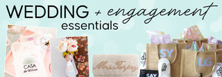 Promotional banner for a Wedding & Engagement Essentials Collection blog by Whatsoever Things | Dallas, TX