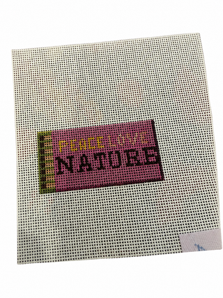 The Peace Love Nature Matchbox Needlepoint Canvas
