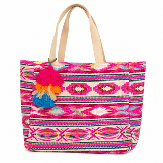 Woven Market Tote Bag
