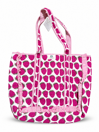 Heart of Grace Quilted Tote Bag Collection | Hand Block Printed Travel Tote
