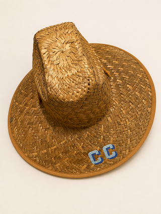 Monogrammed Straw Hat ☀️