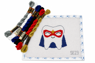 Tooth Fairy Super Hero Needlepoint Canvas 🦷✨