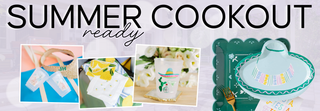 Promotional banner for summer cookout with images of food and utensils | Whatsoever Things | Dallas, TX