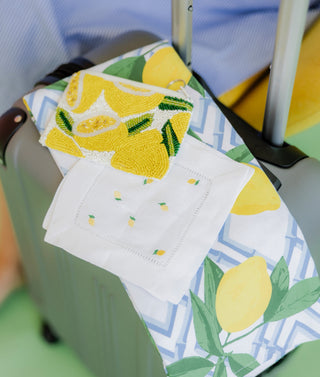 🍋 Embroidered Cocktail Napkins (set of four)-Napkins-[product_category]-Whatsoever Things