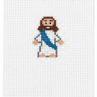 Mini Pocket Jesus Needlepoint Canvas