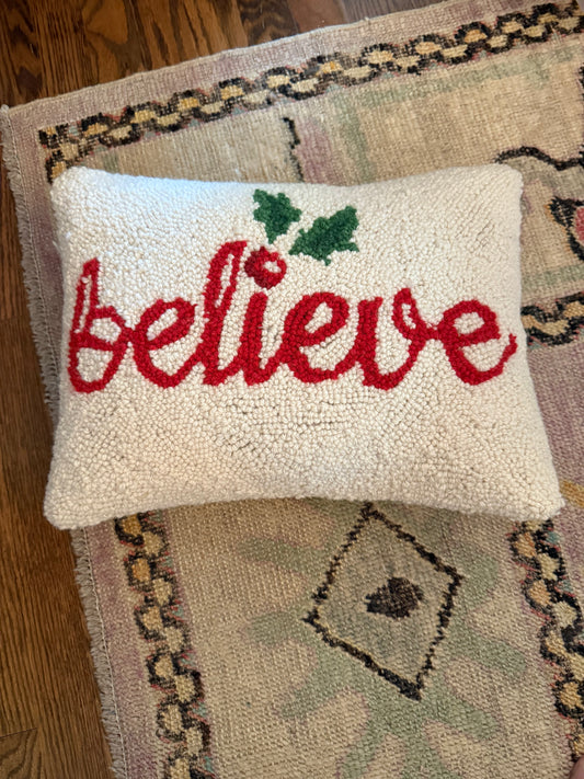 believe Christmas Pillow