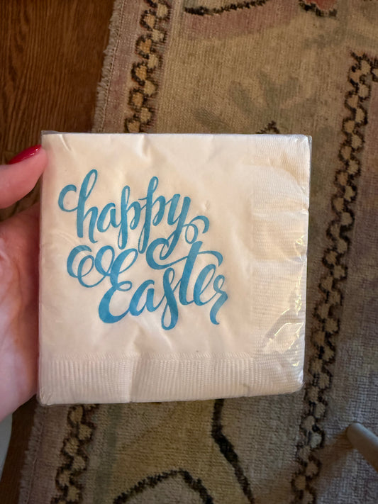 Happy Easter paper cocktail napkins