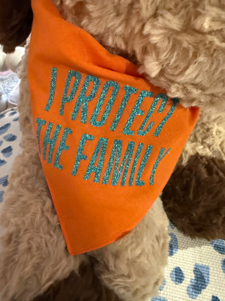 I Protect the Family Dog Bandana - The Daisy!-Pets-[product_category]-Whatsoever Things