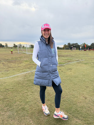 Long Sleeveless Puffy Vest-Women's Outerwear-[product_category]-Whatsoever Things